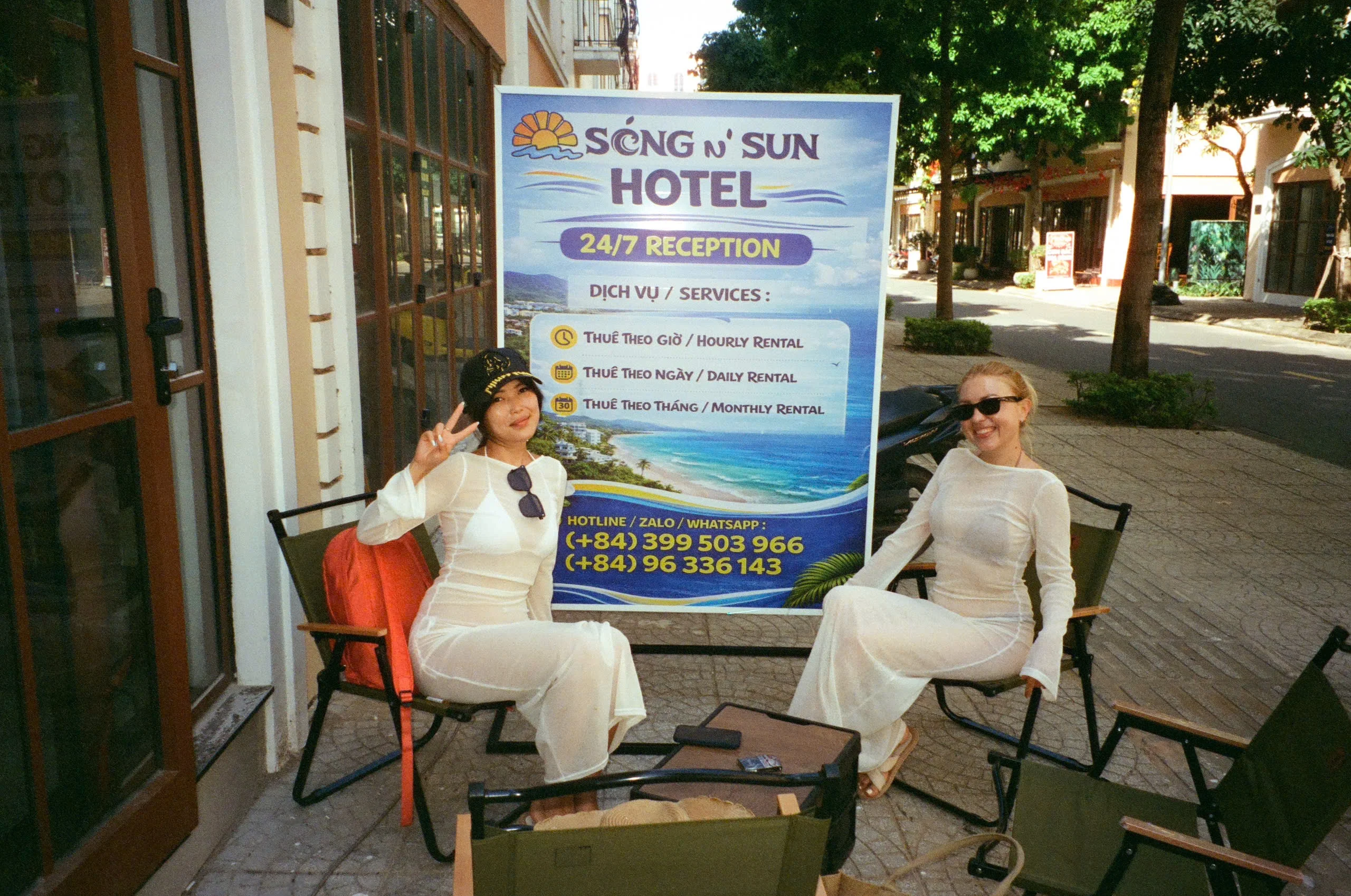 Happy guests enjoying their stay at Sóng and Sun Hotel, Sunset Town, Phu Quoc